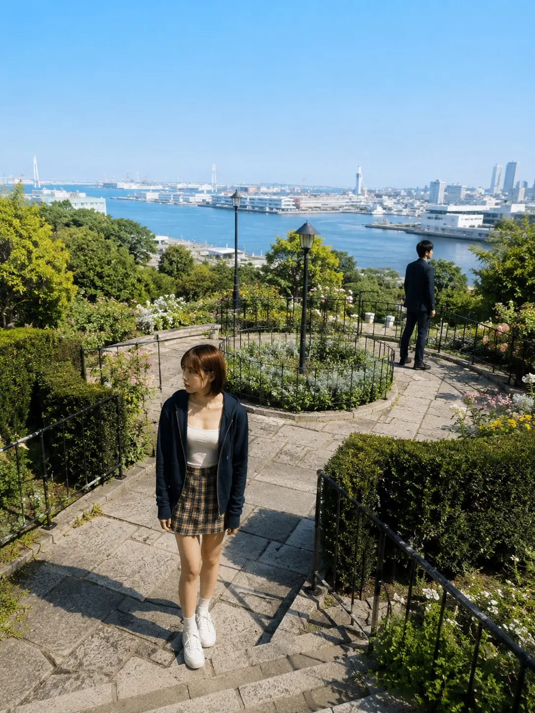 港の見える公園を捜索