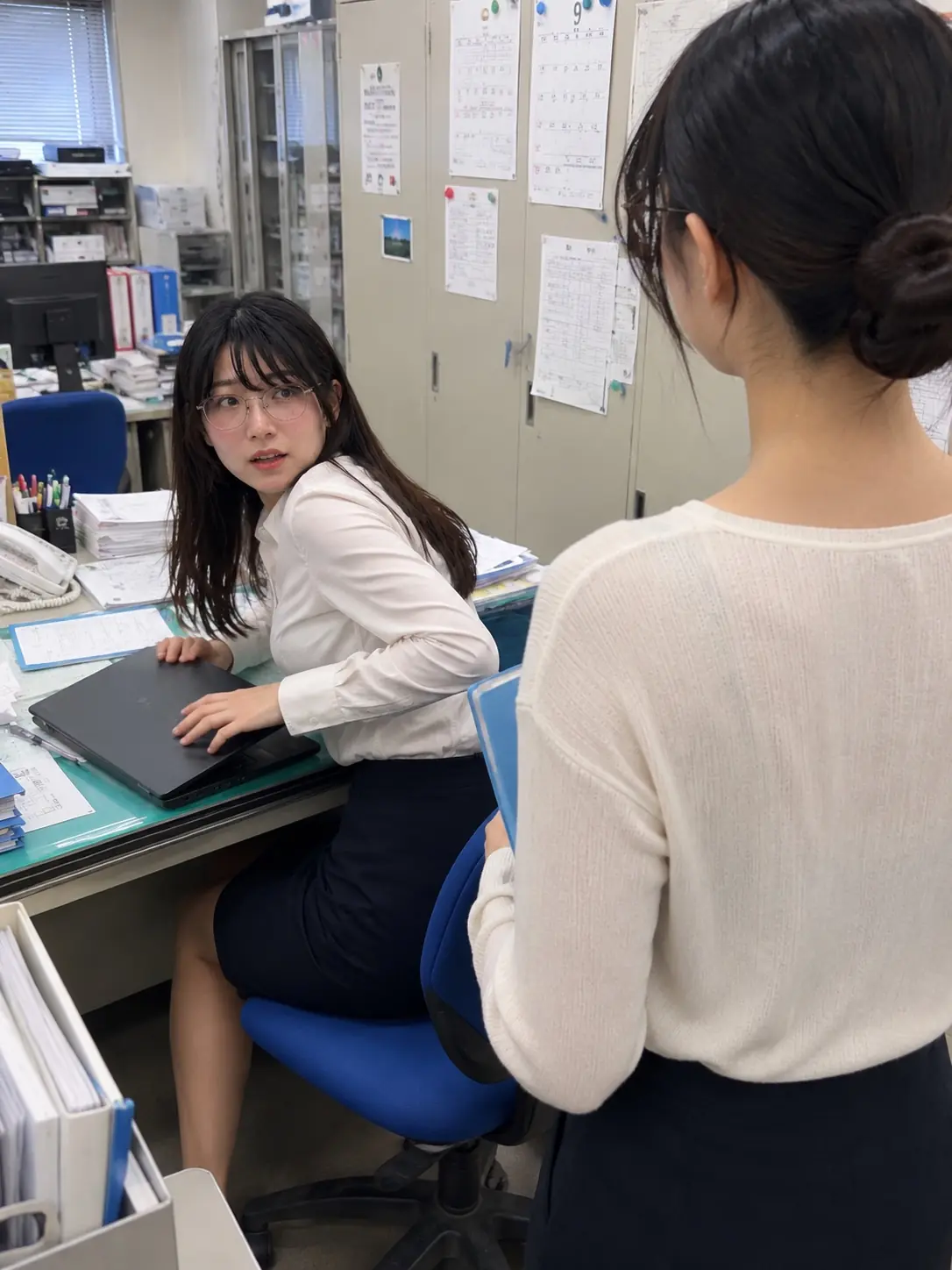 声をかけられて振り返るかぐら
