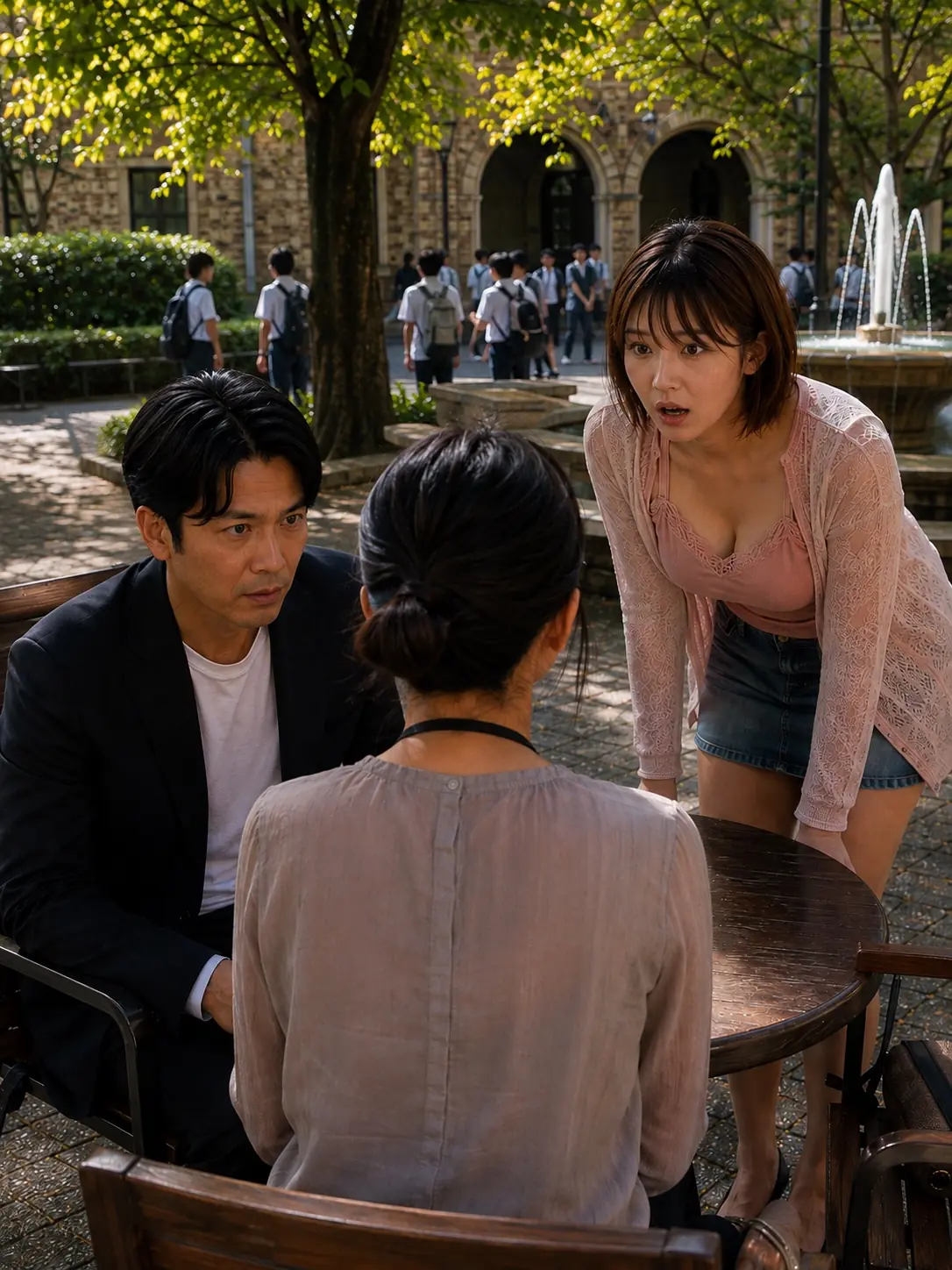話を聞いて驚く二人
