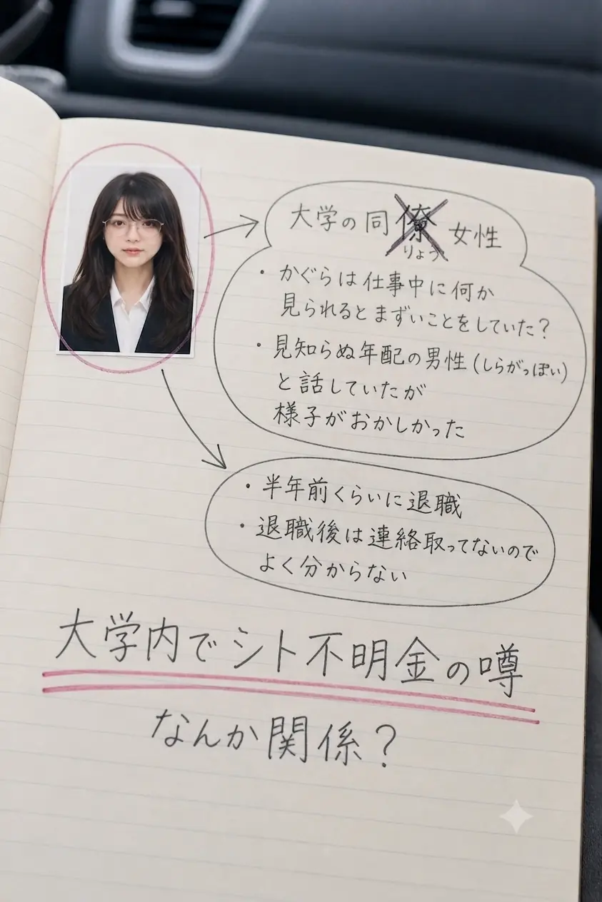 車内で調査内容を整理する