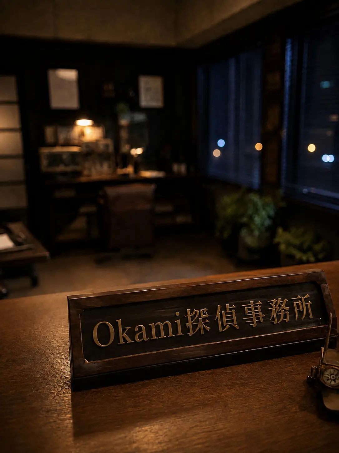 夜のOkami探偵事務所