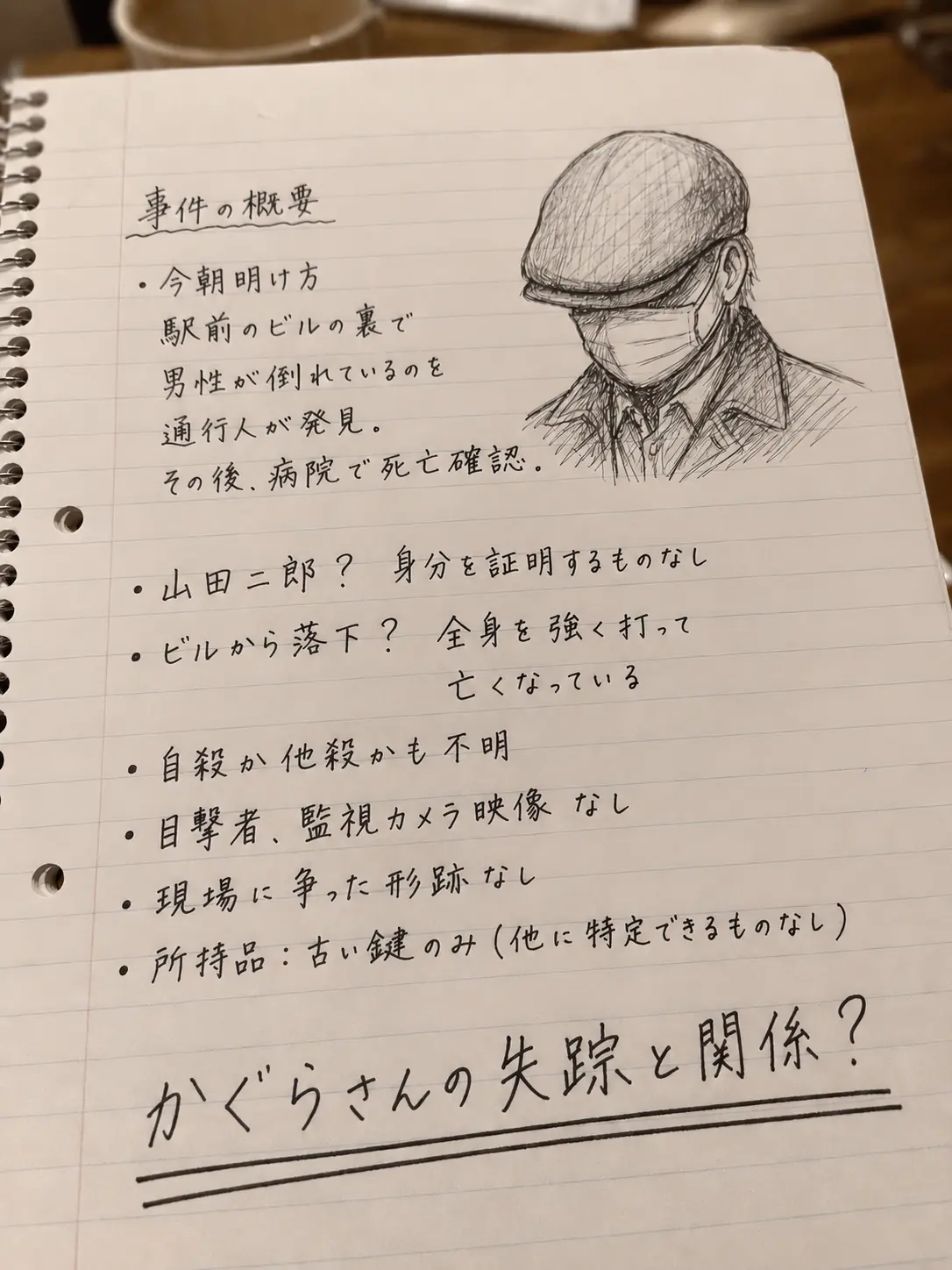 事件概要をまとめたノート