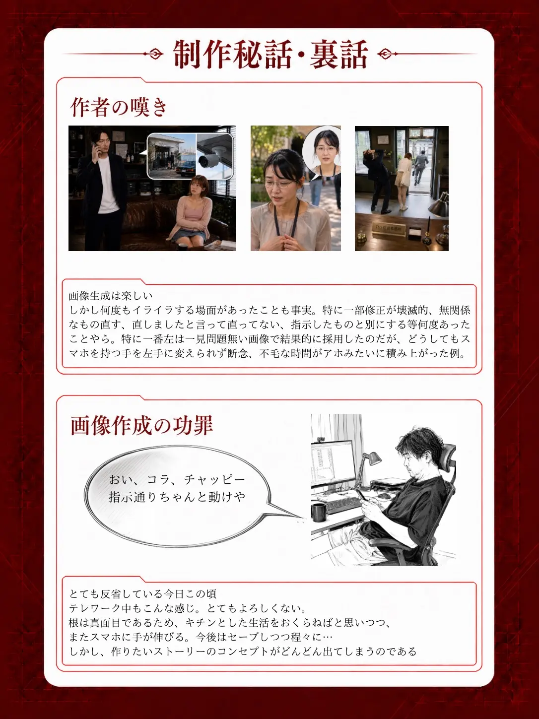 作者の嘆きと画像作成の功罪